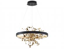 Bethel International GL351C24B-2 - LED Chandelier Sand Black