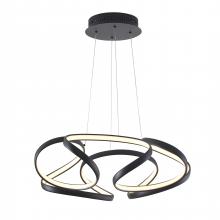 Bethel International OC08C27B - LED Chandelier Matte Black