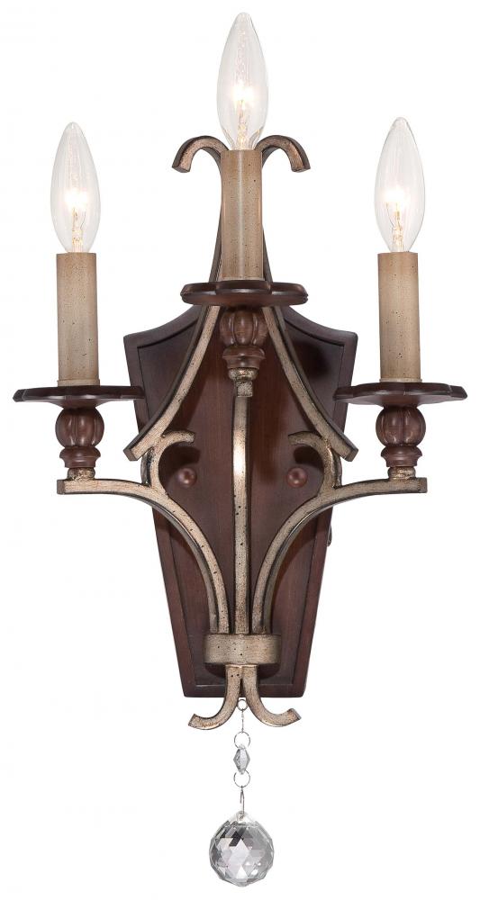 Gwendolyn Place 3 Light Wall Sconce