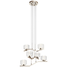 Kichler 44347PNLED - Lasus™ 6 Light LED Chandelier Polished Nickel