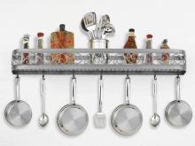 Hi-Lite MFG Co. H-13-46Y-B-BK01/B-COP W/CI - POT RACK COLLECTION