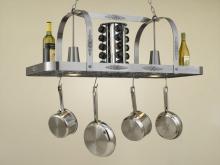 Hi-Lite MFG Co. H-24Y-D-BK01/A-COP - POT RACK COLLECTION