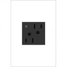 Legrand ARCD152G10 - Adorne® 15A Tamper-Resistant Dual-Controlled Outlet, Graphite