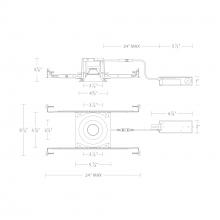 WAC US R3BRDN-FWD-BK - Ocular 3.0 Dim-to-Warm Round Downlight Trim and Remodel Housing with New Construction Frame-In Kit