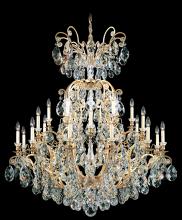 Schonbek 1870 3774-23S - Renaissance 25 Light 120V Chandelier in Etruscan Gold with Clear Crystals from Swarovski