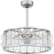 Quoizel TRK3123C - Terrarock 4-Light Polished Chrome Fan Light
