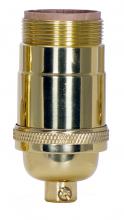 Satco Products Inc. 80/1050 - 3 Way (2 Circuit) Turn Knob Socket w/Matching Finish Removable Knob