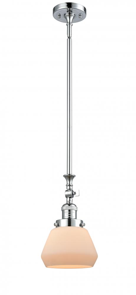 Fulton - 1 Light - 7 inch - Polished Chrome - Stem Hung - Mini Pendant