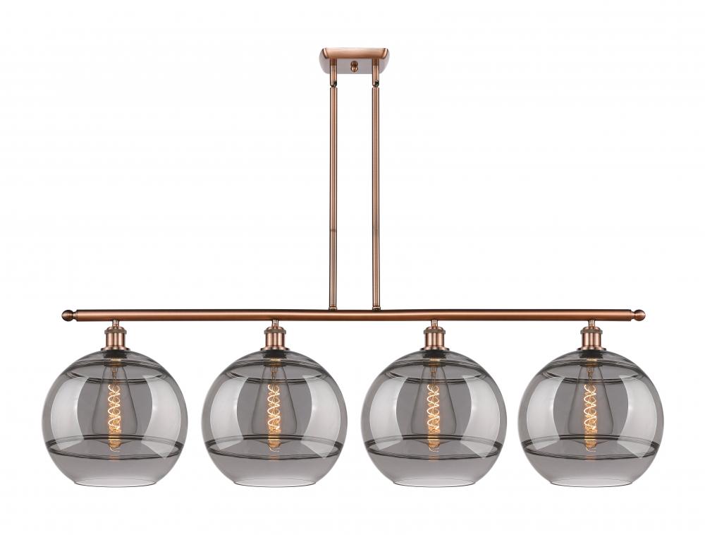 Rochester - 4 Light - 50 inch - Antique Copper - Cord hung - Island Light