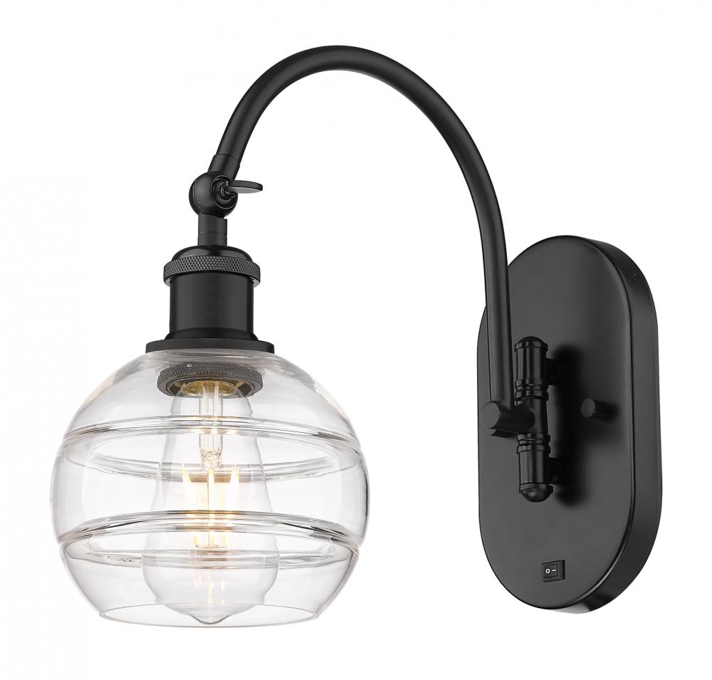 Rochester - 1 Light - 6 inch - Matte Black - Sconce