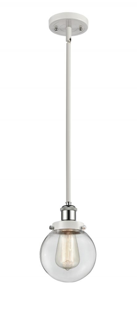 Beacon - 1 Light - 6 inch - White Polished Chrome - Mini Pendant