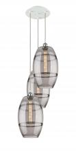 Innovations Lighting 113B-3P-WPC-G557-10SM - Vaz - 3 Light - 17 inch - White Polished Chrome - Cord Hung - Multi Pendant