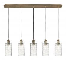 Innovations Lighting 125B-5P-BB-G434-7DE - Crown Point - 5 Light - 37 inch - Brushed Brass - Linear Pendant