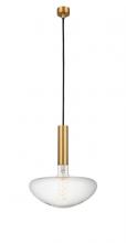  198-1P-SG-BB250LED - Edison - 1 Light - 10 inch - Satin Gold - Cord hung - Mini Pendant