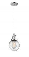 Innovations Lighting 201C-PC-G204-6-LED - Beacon - 1 Light - 6 inch - Polished Chrome - Cord hung - Mini Pendant