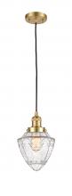 Innovations Lighting 201C-SG-G664-7-LED - Bullet - 1 Light - 7 inch - Satin Gold - Cord hung - Mini Pendant