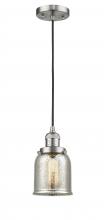 Innovations Lighting 201C-SN-G58-LED - Bell - 1 Light - 5 inch - Brushed Satin Nickel - Cord hung - Mini Pendant