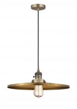 Innovations Lighting 201CSW-BB-MFR-BB-16-LED - Appalachian - 1 Light - 16 inch - Brushed Brass - Cord hung - Mini Pendant