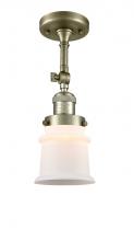 Innovations Lighting 201F-AB-G181S-LED - Canton - 1 Light - 5 inch - Antique Brass - Semi-Flush Mount