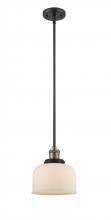 Innovations Lighting 201S-BAB-G71-LED - Bell - 1 Light - 8 inch - Black Antique Brass - Stem Hung - Mini Pendant