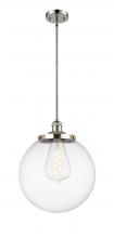  201S-PN-G202-14 - Beacon - 1 Light - 14 inch - Polished Nickel - Stem Hung - Pendant