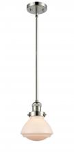 Innovations Lighting 201S-PN-G321-LED - Olean - 1 Light - 7 inch - Polished Nickel - Stem Hung - Mini Pendant