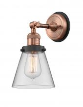 Innovations Lighting 203BP-ACBK-G62 - Cone - 1 Light - 6 inch - Antique Copper - Sconce