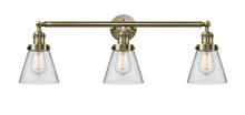 Innovations Lighting 205-AB-G62 - Cone - 3 Light - 30 inch - Antique Brass - Bath Vanity Light