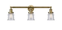 Innovations Lighting 205-BB-G184S-LED - Canton - 3 Light - 30 inch - Brushed Brass - Bath Vanity Light