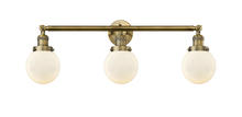 Innovations Lighting 205-BB-G201-6 - Beacon - 3 Light - 30 inch - Brushed Brass - Bath Vanity Light