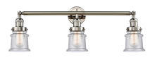 Innovations Lighting 205-PN-G184S-LED - Canton - 3 Light - 30 inch - Polished Nickel - Bath Vanity Light