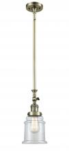  206-AB-G182 - Canton - 1 Light - 6 inch - Antique Brass - Stem Hung - Mini Pendant