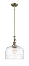 Innovations Lighting 206-AB-G713-L-LED - Bell - 1 Light - 12 inch - Antique Brass - Stem Hung - Mini Pendant