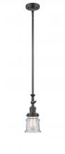 Innovations Lighting 206-OB-G184S-LED - Canton - 1 Light - 5 inch - Oil Rubbed Bronze - Stem Hung - Mini Pendant