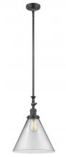 Innovations Lighting 206-OB-G42-L-LED - Cone - 1 Light - 12 inch - Oil Rubbed Bronze - Stem Hung - Mini Pendant