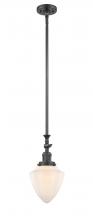  206-OB-G661-7 - Bullet - 1 Light - 7 inch - Oil Rubbed Bronze - Stem Hung - Mini Pendant