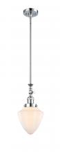  206-PC-G661-7 - Bullet - 1 Light - 7 inch - Polished Chrome - Stem Hung - Mini Pendant