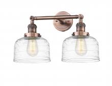  208-AC-G713 - Bell - 2 Light - 19 inch - Antique Copper - Bath Vanity Light