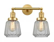  208-SG-G142 - Chatham - 2 Light - 16 inch - Satin Gold - Bath Vanity Light