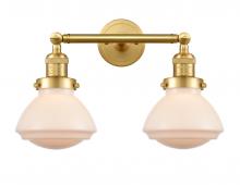 Innovations Lighting 208-SG-G321-LED - Olean - 2 Light - 17 inch - Satin Gold - Bath Vanity Light