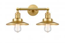  208-SG-M4 - Railroad - 2 Light - 18 inch - Satin Gold - Bath Vanity Light