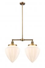 Innovations Lighting 209-BB-G661-12-LED - Bullet - 2 Light - 24 inch - Brushed Brass - Stem Hung - Island Light