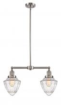 Innovations Lighting 209-SN-G664-7 - Bullet - 2 Light - 24 inch - Brushed Satin Nickel - Stem Hung - Island Light