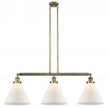 Innovations Lighting 213-AB-G41-L-LED - Cone - 3 Light - 44 inch - Antique Brass - Stem Hung - Island Light