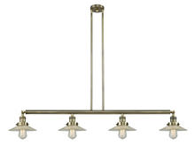 Innovations Lighting 214-AB-G2-LED - Halophane - 4 Light - 53 inch - Antique Brass - Stem Hung - Island Light