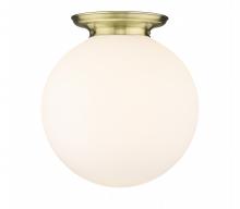 Innovations Lighting 221-1F-AB-G201-18 - Beacon - 1 Light - 18 inch - Antique Brass - Flush Mount