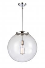 Innovations Lighting 221-1S-PC-G202-16-LED - Beacon - 1 Light - 16 inch - Polished Chrome - Cord hung - Pendant