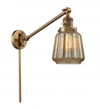 Innovations Lighting 237-BB-G146 - Chatham - 1 Light - 8 inch - Brushed Brass - Swing Arm