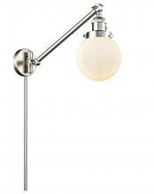 Innovations Lighting 237-SN-G201-6-LED - Beacon - 1 Light - 6 inch - Brushed Satin Nickel - Swing Arm