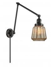 Innovations Lighting 238-BK-G146 - Chatham - 1 Light - 8 inch - Matte Black - Swing Arm